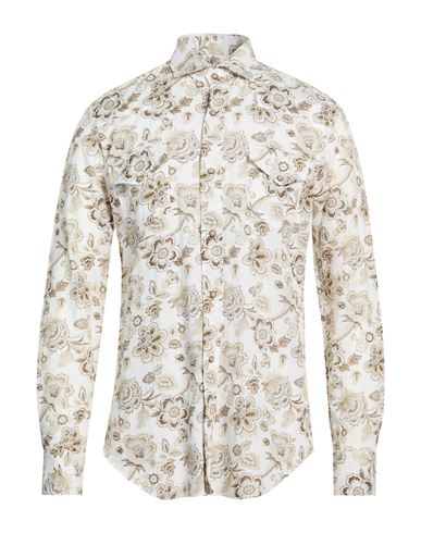 Camisa Hombre Beige M Hombre