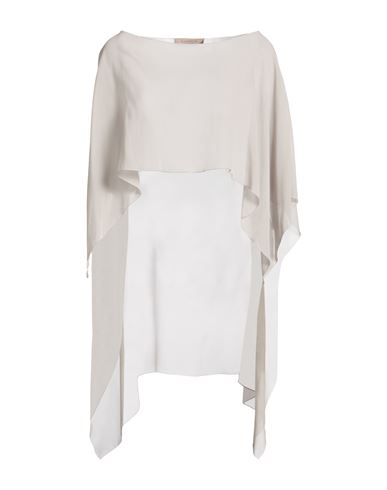D Exterior D. Exterior Woman Cape Light Grey Size 2 Silk
