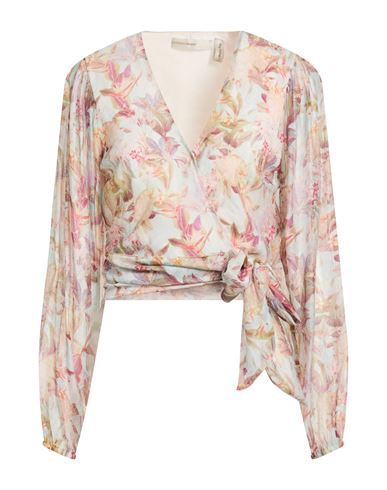 Guess Woman Top Antique Rose Size L Viscose, Polyamide In Pink