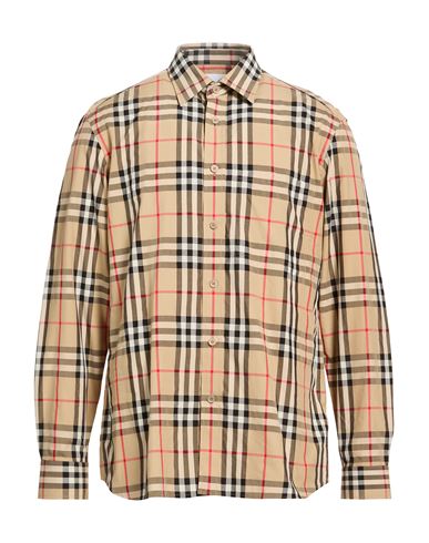 Hemd Herren Hellbraun L Herren