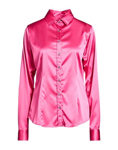 Robert Friedman Woman Shirt Fuchsia Size M Polyester, Elastane In Pink