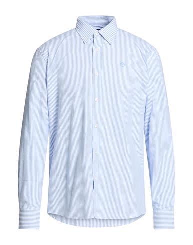 North Sails Man Shirt Azure Size L Cotton In Blue
