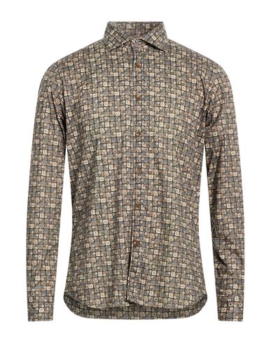 Camisa Hombre Marrón 40 Hombre
