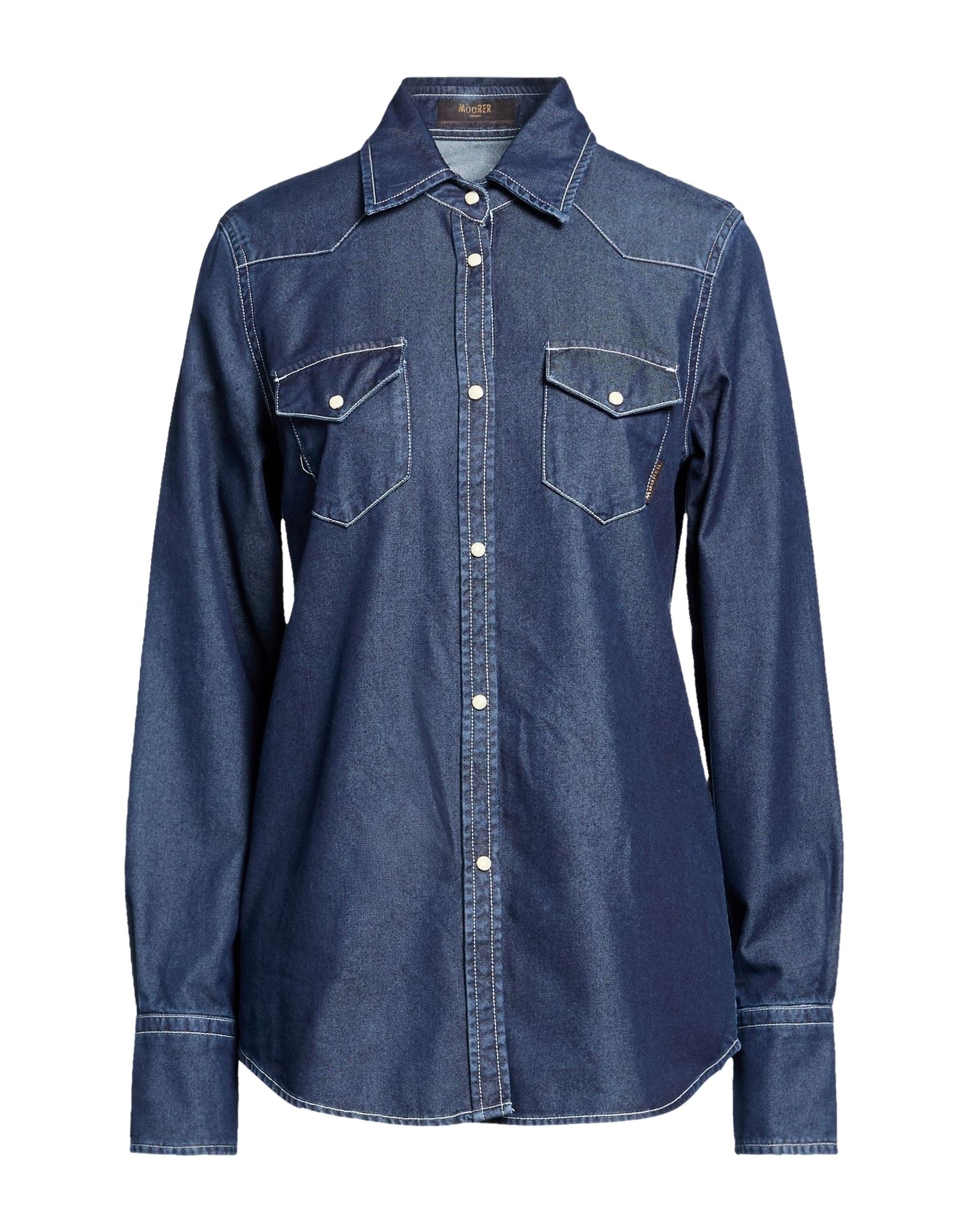 MOORER MOORER ΜΠΛΟΥΖΑΚΙΑ Πουκάμισο denim