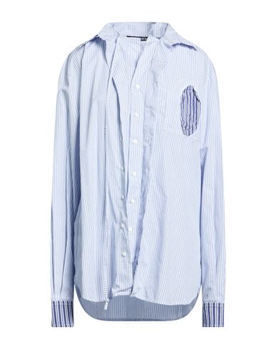 Ottolinger Woman Shirt Azure Size M Cotton, Polyamide, Elastane In Blue