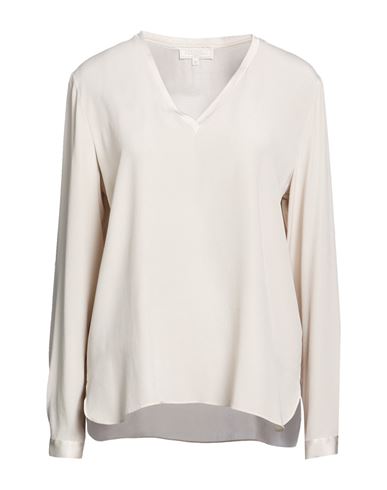 Antonelli Woman Top Light Grey Size 8 Silk, Elastane In Gray
