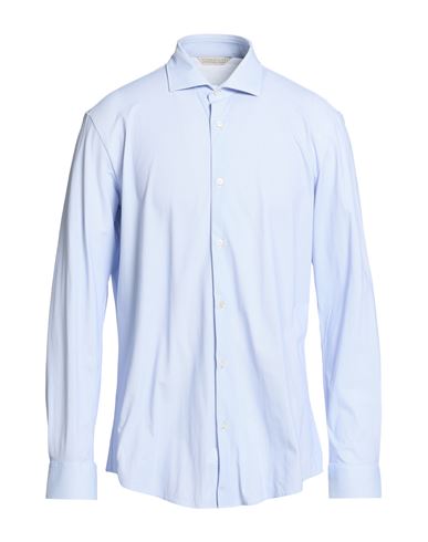 Brian Dales Man Shirt Light Blue Size 15 Polyamide, Elastane