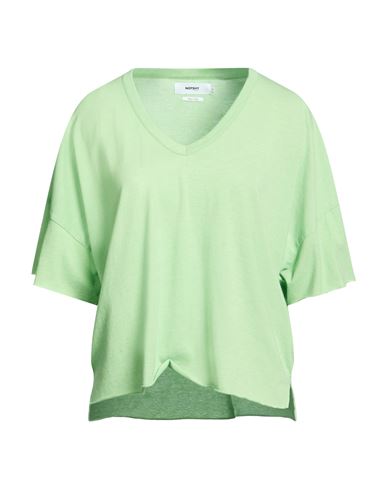 Notshy Woman T-shirt Light Green Size S Cotton, Polyester