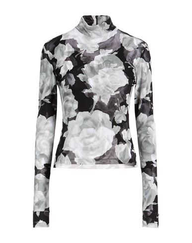 Msgm Woman Top Black Size 8 Polyamide, Elastane