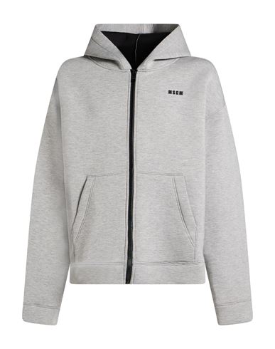 Msgm Man Jacket Light Grey Size 40 Viscose, Polyurethane, Elastane In Gray