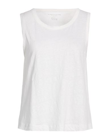 Majestic Filatures Woman Tank Top White Size 1 Linen, Elastane