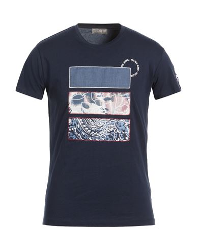 Yes Zee By Essenza Man T-shirt Midnight Blue Size Xxl Cotton