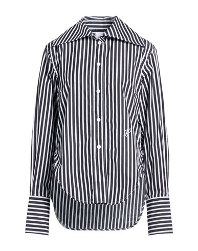 Patou Woman Shirt Navy Size 6 Cotton In Multi