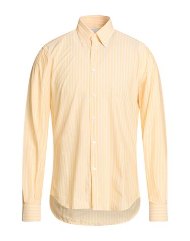 Boglioli Man Shirt Pastel Yellow Size 15 ½ Cotton