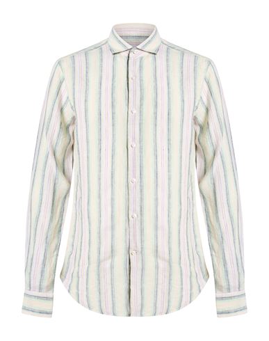 Savile Row Man Shirt Light Green Size 16 ½ Linen In Multi