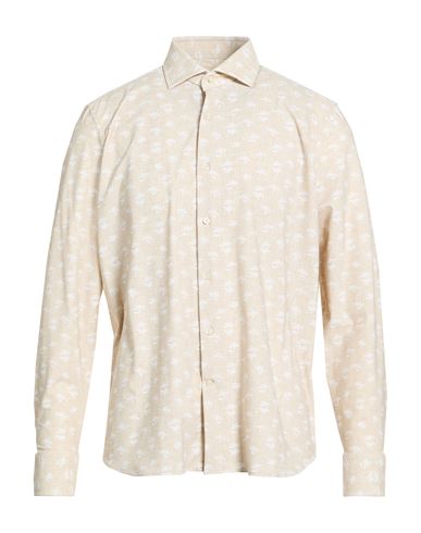 Hemd Herren Beige 42 Herren