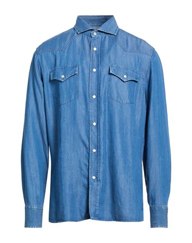Jeanshemd Herren Blau L,S Herren