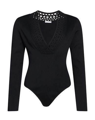 Alaïa Woman Bodysuit Black Size 6 Viscose, Polyester