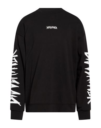 Disclaimer Man Sweatshirt Black Size Xl Cotton In Multi