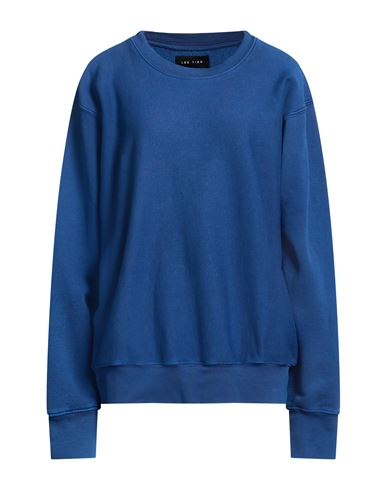 Les Tien Woman Sweatshirt Blue Size L Cotton