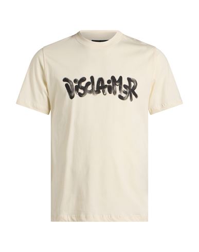 Disclaimer Man T-shirt Cream Size Xs Cotton In Neutral