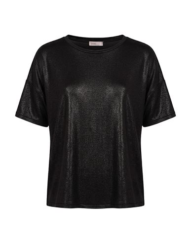 Herno Resort Woman T-shirt Black Size 12 Viscose, Elastane