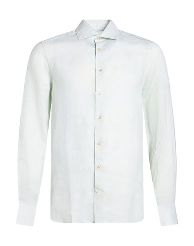 Stenströms Man Shirt Light Green Size S Linen, Lyocell