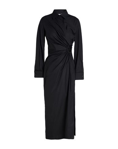 Max Mara Woman Maxi Dress Black Size 6 Cotton