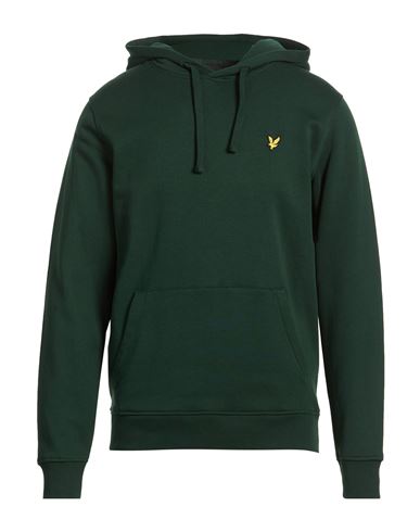 Lyle & Scott Man Sweatshirt Dark Green Size L Cotton