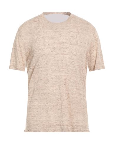 Fedeli Man T-shirt Sand Size 48 Linen
