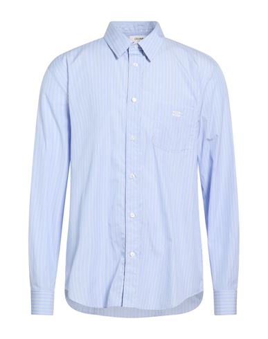 Celine Man Shirt Azure Size 16 Cotton In Blue