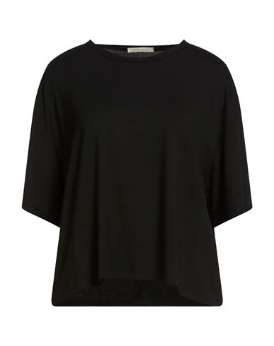 Via Masini 80 Woman T-shirt Black Size 10 Viscose, Elastane