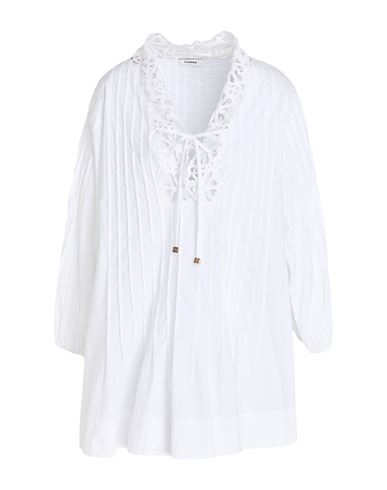 Sandro Woman Mini Dress White Size 8 Cotton