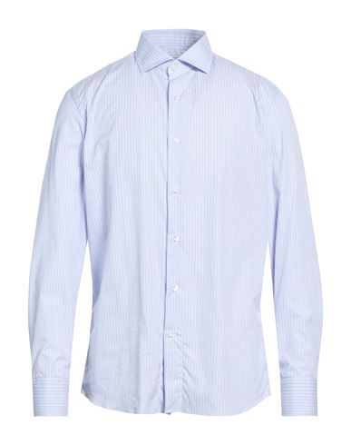 Caruso Man Shirt Sky Blue Size 16 Cotton