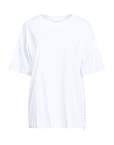 Dries Van Noten Woman T-shirt White Size M Cotton