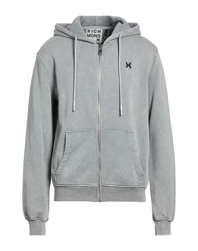 Richmond X Man Sweatshirt Grey Size Xl Cotton, Polyester In Gray