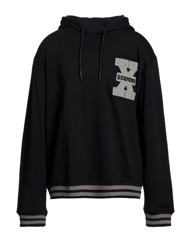 Richmond X Man Sweatshirt Black Size Xxl Cotton, Polyester