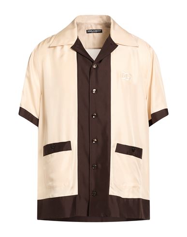 Dolce&Gabbana Camisa Hombre Beige 38 Hombre