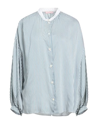 Kristina Ti Woman Shirt Deep Teal Size 2 Viscose, Silk In Green