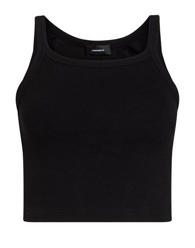 Wardrobe.nyc Wardrobe. Nyc X Hailey Bieber Woman Tank Top Black Size L Cotton, Elastane