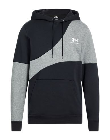 Under Armour Man Sweatshirt Black Size L Cotton, Polyester In Multi