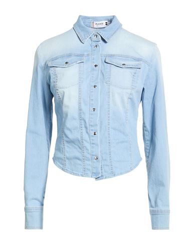 PLEASE Jeanshemd Damen Blau S Damen