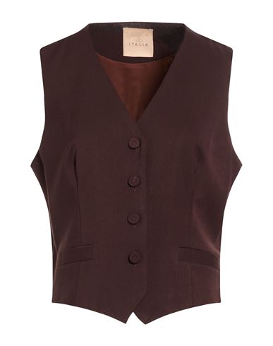 Chaleco sartorial Mujer Marrón chocolate 36,40 Mujer
