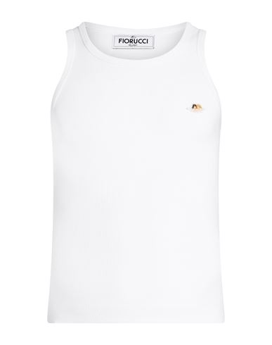 Fiorucci Man Tank Top White Size Xl Cotton