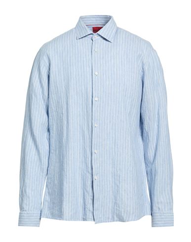 Hugo Boss Hugo Man Shirt Light Blue Size 17 ½ Linen