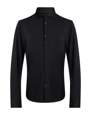 Yes Zee By Essenza Man Shirt Black Size Xl Nylon, Elastane