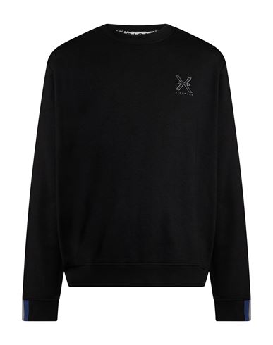 Richmond X Man Sweatshirt Black Size Xl Cotton, Polyester