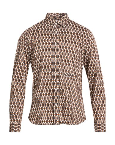 DNL Hemd Herren Braun 39 Herren