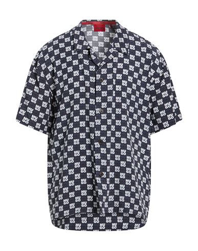 Hugo Boss Hugo Man Shirt Slate Blue Size Xl Viscose