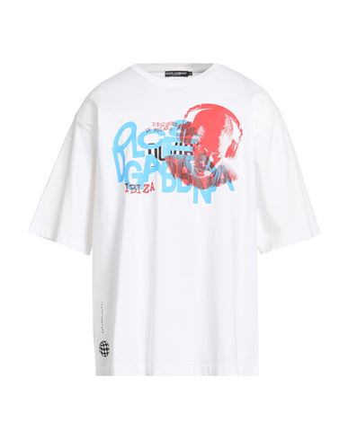 Dolce&Gabbana Camiseta Hombre Blanco XL Hombre